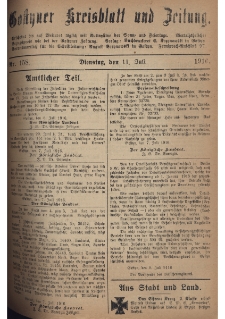 Gostyner Kreisblatt und Zeitung 1916.07.11 Nr 158