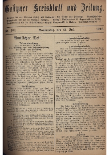 Gostyner Kreisblatt und Zeitung 1916.07.13 Nr 160