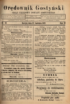 Orędownik Gostyński 1922.04.27 R.4 Nr 48
