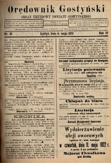 Orędownik Gostyński 1922.05.11 R.4 Nr 52