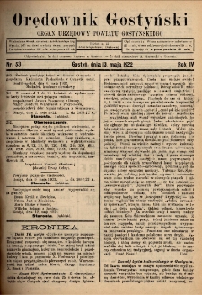 Orędownik Gostyński 1922.05.13 R.4 Nr 53