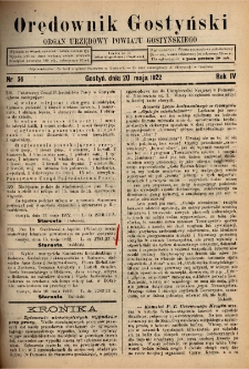 Orędownik Gostyński 1922.05.20 R.4 Nr 56