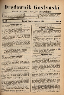 Orędownik Gostyński 1922.06.24 R.4 Nr 70