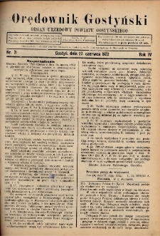 Orędownik Gostyński 1922.06.27 R.4 Nr 71