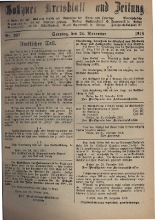 Gostyner Kreisblatt und Zeitung 1918.11.24 Nr 267