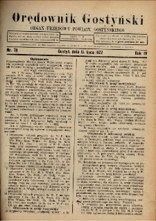 Orędownik Gostyński 1922.07.13 R.4 Nr 78