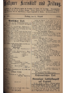 Gostyner Kreisblatt und Zeitung 1916.08.11 Nr 185