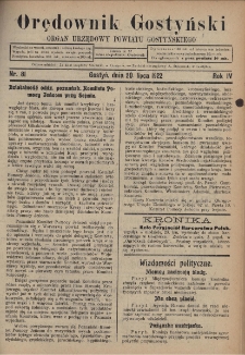 Orędownik Gostyński 1922.07.20 R.4 Nr 81