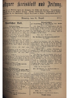 Gostyner Kreisblatt und Zeitung 1916.08.15 Nr 188