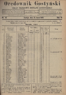 Orędownik Gostyński 1922.07.29 R.4 Nr 85