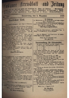Gostyner Kreisblatt und Zeitung 1918.12.05 Nr 276