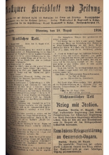 Gostyner Kreisblatt und Zeitung 1916.08.29 Nr 199