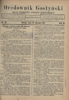Orędownik Gostyński 1922.08.30 R.4 Nr 96