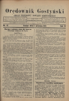 Orędownik Gostyński 1922.09.02 R.4 Nr 97