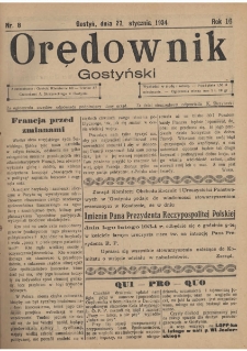 Orędownik Gostyński 1934.01.27 R.16 Nr 8