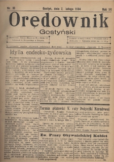 Orędownik Gostyński 1934.02.07 R.16 Nr 10