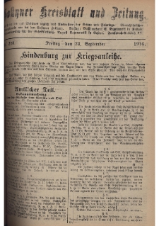 Gostyner Kreisblatt und Zeitung 1916.09.22 Nr 220