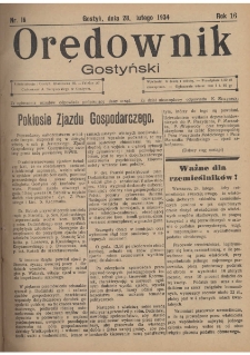Orędownik Gostyński 1934.02.28 R.16 Nr 16