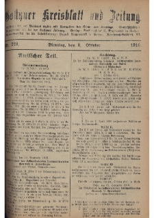 Gostyner Kreisblatt und Zeitung 1916.10.03 Nr 229