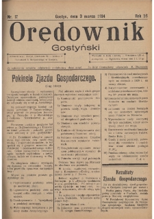 Orędownik Gostyński 1934.03.03 R.16 Nr 17