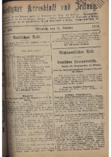 Gostyner Kreisblatt und Zeitung 1916.10.11 Nr 236