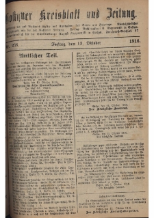 Gostyner Kreisblatt und Zeitung 1916.10.13 Nr 238