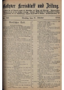 Gostyner Kreisblatt und Zeitung 1916.10.17 Nr 241
