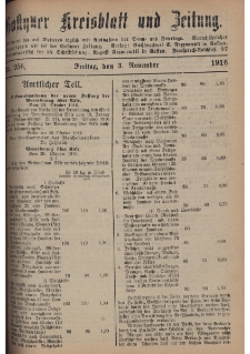 Gostyner Kreisblatt und Zeitung 1916.11.03 Nr 256