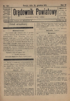 Orędownik Powiatowy 1922.12.20 R.4 Nr 128