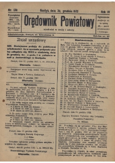 Orędownik Powiatowy 1922.12.30 R.4 Nr 130