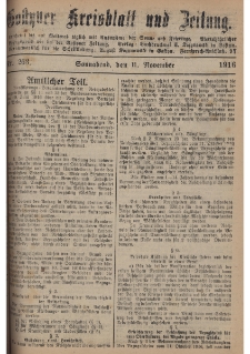 Gostyner Kreisblatt und Zeitung 1916.11.11 Nr 263