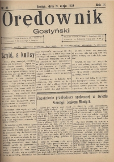 OręOrędownik Gostyński 1934.05.19 R.16 Nr 40