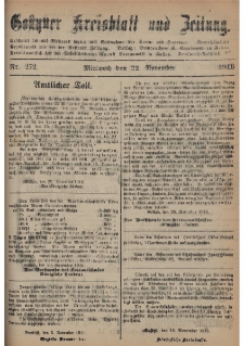 Gostyner Kreisblatt und Zeitung 1916.11.22 Nr 272