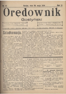 Orędownik Gostyński 1934.05.30 R.16 Nr 43