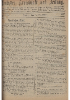 Gostyner Kreisblatt und Zeitung 1916.12.01 Nr 279