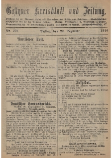 Gostyner Kreisblatt und Zeitung 1916.12.22 Nr 297