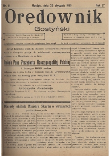 Orędownik Gostyński 1935.01.30 R.17 Nr 8