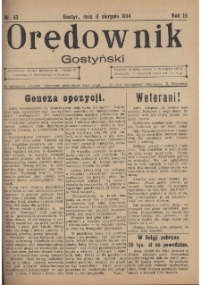 Orędownik Gostyński 1934.08.11 R.16 Nr 63