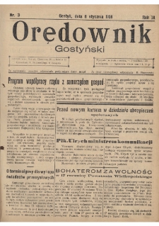 Orędownik Gostyński 1936.01.08 R.18 Nr 3