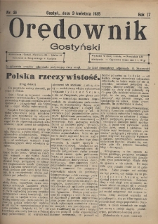 Orędownik Gostyński 1935.04.03 R.17 Nr 26