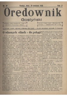 Orędownik Gostyński 1935.04.10 R.17 Nr 28