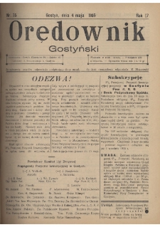 Orędownik Gostyński 1935.05.04 R.17 Nr 35