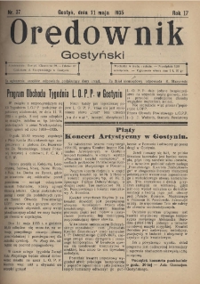 Orędownik Gostyński 1935.05.11 R.17 Nr 37