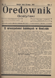 Orędownik Gostyński 1935.05.22 R.17 Nr 41