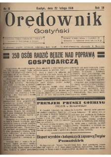 Orędownik Gostyński 1936.02.22 R.18 Nr 16