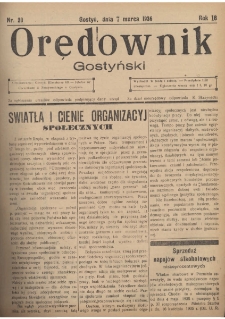 Orędownik Gostyński 1936.03.07 R.18 Nr 20