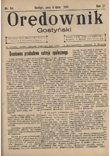 Orędownik Gostyński 1935.07.06 R.17 Nr 54