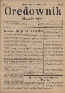 Orędownik Gostyński 1934.11.17 R.16 Nr 91
