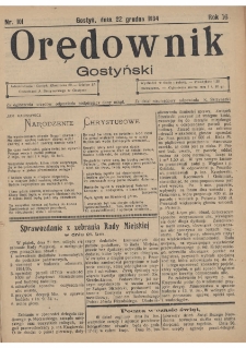Orędownik Gostyński 1934.12.22 R.16 Nr 101