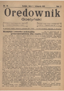 Orędownik Gostyński 1935.11.06 R.17 Nr 89
